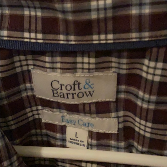 Large Long sleeve button up plaid shirt - Picture 3 of 4